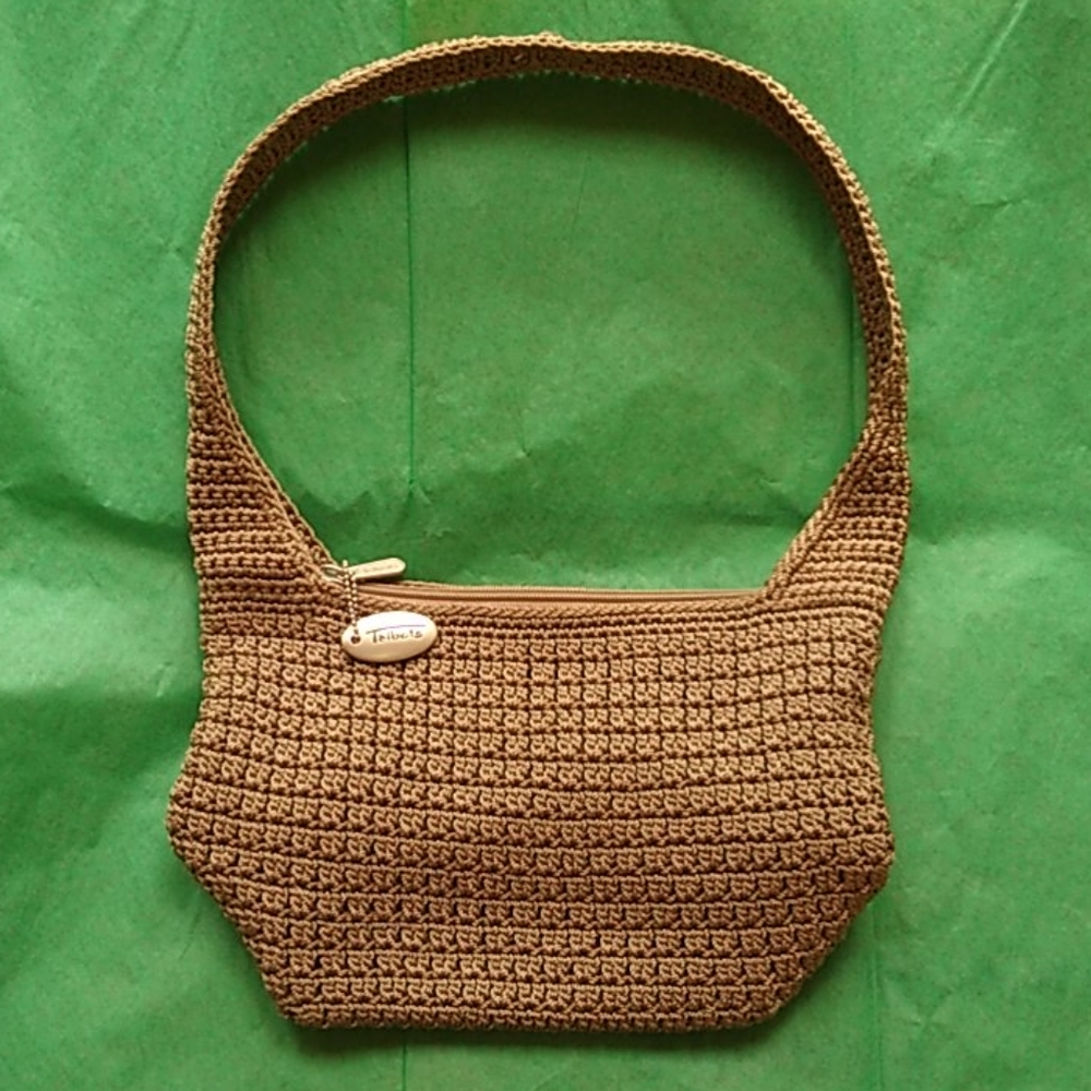 Talbot's Hand Crocheted Shoulder Bag Looks New
